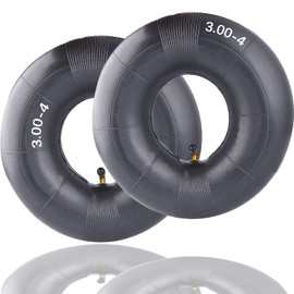 3.00-4 Inner Tube (2Pack) Replacement for Razor E300 - Premium Heavy Duty 260x85 Replacement Mobility Scooter Tire Tube - for Razor E300 Scooter, Pocket Rocket, Utility Dolly, Hand Truck 3.00 x 4