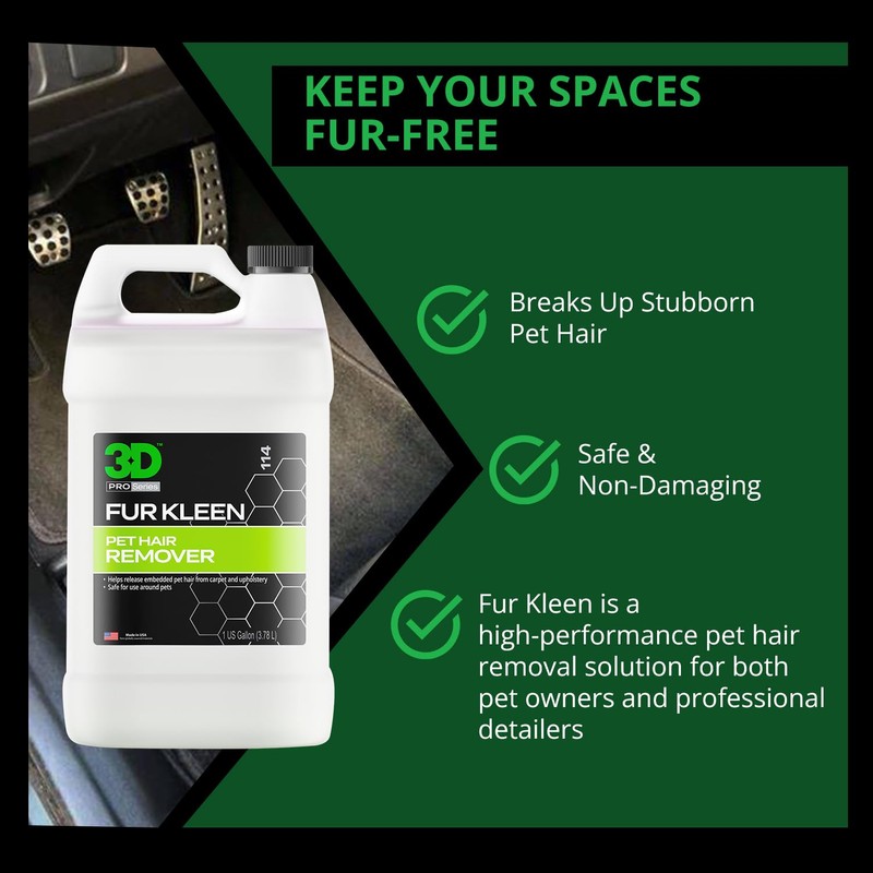 3D Fur Kleen - Pet Hair Remover & Cleaner -