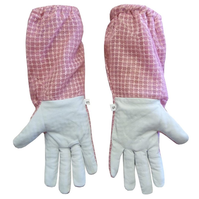 AGS Beekeeper gloves 3 Layer Ultra Ventilated Pink Bee keeping