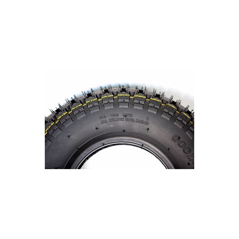 EasyRide Pair of (4.10/3.50-6) Black Mobility Scooter, Wheelchair Tyres &