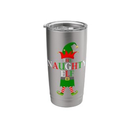 The Naughty Elf - Funny Matching Family Group Christmas Stainless Steel Insulated Tumbler