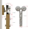 7FT Sliding Barn Door Hardware Kit, Stainless Steel Track for