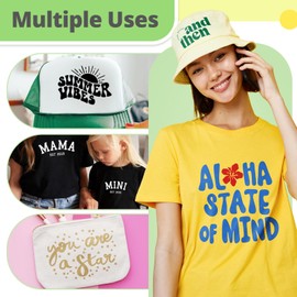 HTVRONT Royal Blue HTV Vinyl Roll - 12" x 10ft Royal Blue Iron on Vinyl for All Cutter Machine & Silhouette Cameo, Heat Transfer Vinyl Rolls for t Shirts - Easy to Cut & Weed for Heat Vinyl Design