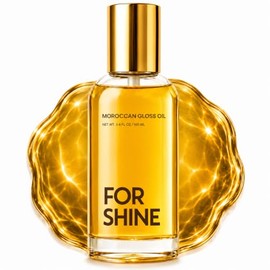 FOR SHINE - Aceite de argán brillante marroquí | Control del encrespamiento e hidratación | Alto brillo, sensación ligera, suaviza e hidrata | 3.4 onz