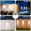 Hobychild Solar Fence Lights Outdoor，8 Pack IP65 Waterproof Fence Lights