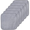 POLYTE Paño Desmaquillante Facial de Microfibra, 20.3x20.3 cm, 6 Pzas