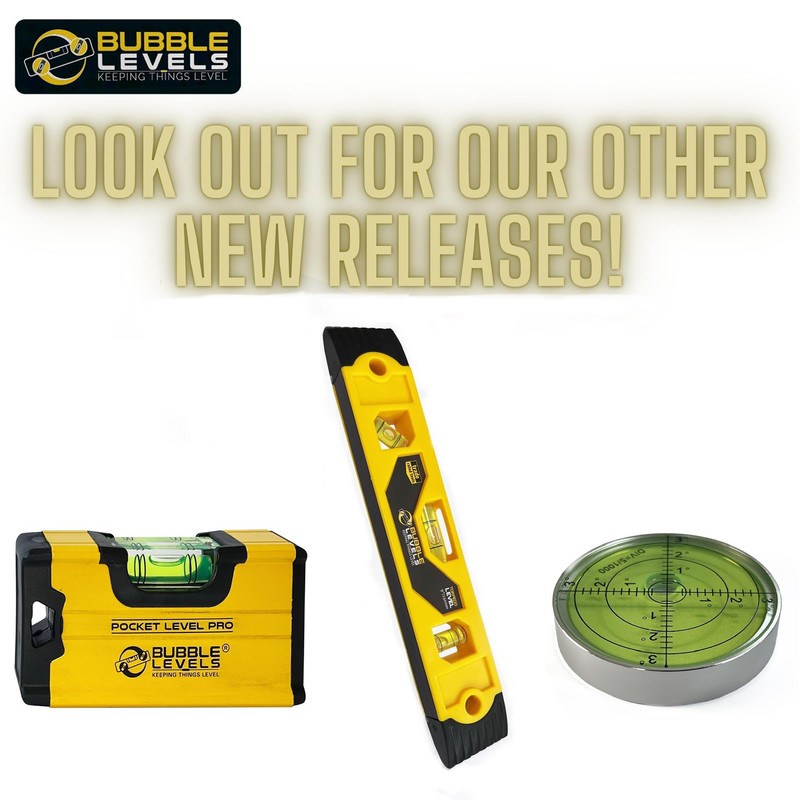 Bubble Levels | Pocket Level Pro | Shockproof Magnetic Mini