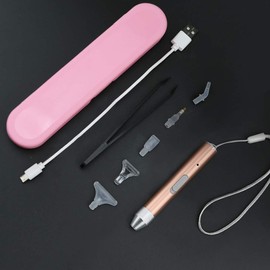 LED Light Diamond Painting Pen, 5D Diamond Painting Tool, LED Point HSS Pen, Cross Stitch Point Pen, Point Drill Pen with LED Light, Diamond Painting Accessories Pen, Luminous DIY Embroidery Tweezers