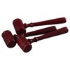 dohobby 5PCS Mini Wooden Gavel, Prop Judge Hammers Courtroom Gavel,