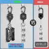 JNOMOW Heavy Duty Retractable Keychain and Badge Holder Set (2-Pack