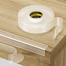 COUMENO Transparent Corner Protection, Furniture Corner Protection Tape, Home Nursery School, Kindergarten, Classroom Safety, 3.3 ft (1 m), Width 0.8 inches (20 mm), Thickness 0.08 inch (2 mm)