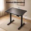 ExaDesk 35" x 20" Electric Standing Desk, Compact Height Adjustable