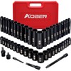 AOBEN 3/8-Inch Drive Impact Socket Set, 49 Pieces,6 Point (5/16"