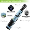 Workpro Cordless Electric Ratchet Wrench 3/8"12V 40Ft-lbs Power w/9PC Socket