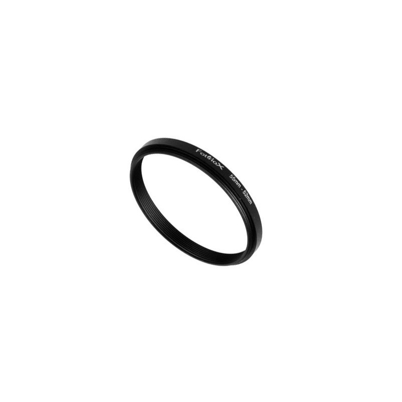 Fotodiox Metal Step Down Ring, Anodized Black Metal 55mm-52mm, 55-52
