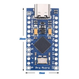 1 x Pro Micro 32U4 5V/16 MHz Microcontroller Development Board Self-USB Updater, Type C Connection Interface Compatible with Arduino (1)