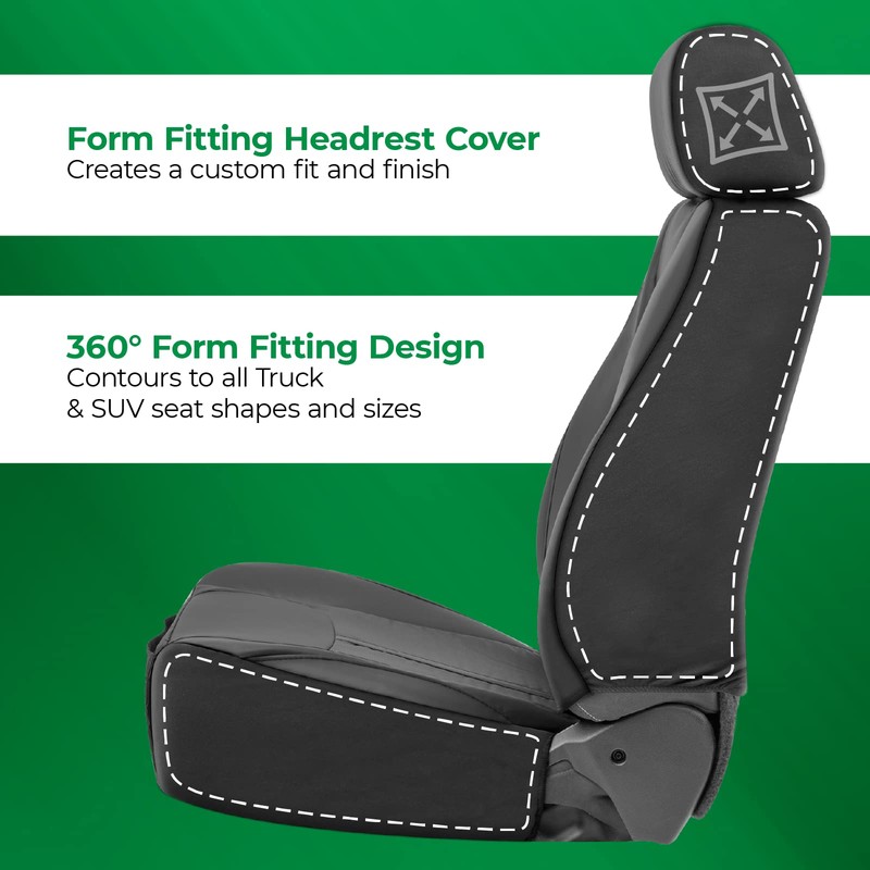 Season Guard Dakota Truck Seat Covers; Universal Fit for Large