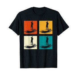 Stand Up SUP Pagaiare In SUP Pop Art Paddleboarder Maglietta