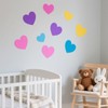 8 Pack Large Heart Stencils for Crafts, Reusable PET Plastic