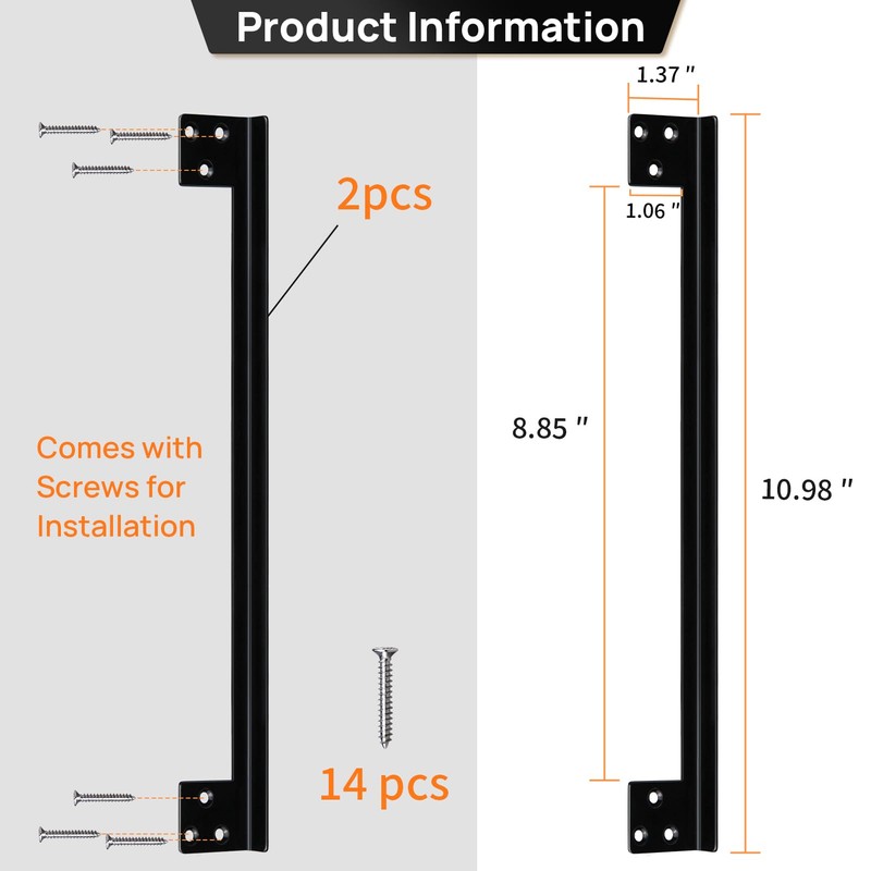 Catephe Door Latch Cover, 2 Pcs Door Latch Guard Plate,