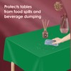 Xnluothsk Green 5 Pack 54 x 108 Inch Plastic Tablecloth