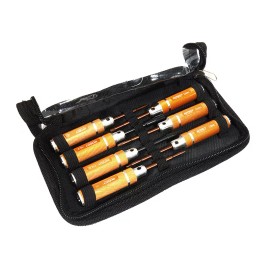 Any Brand 7pcs Mini Tool Set, 1.5, 2.0, 2.5mm Allen + 4.0, 5.5 Socket + Screw Driver Tips