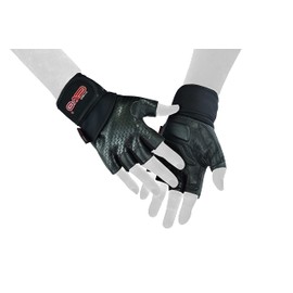 EVO Fitness Weight Lifting Gym Gloves With Wrist Wrap Support No-Slip EVA Palm Protection Breathable Workout Exercise Training Crossfit Bodybuilding Cycling For Men Women (Black, Small)