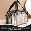 Large Clear PVC Cosmetic Bag, Multi-Functional Makeup Pouch, Travel Toiletry