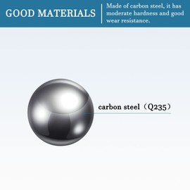 QUARKZMAN 7 mm Bearing Steel Balls x 100 Pieces Carbon Steel for Crafts and Bicycle Wheels [Grey]