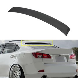 cciyu Rear Roof Spoiler Fits for 2006-2013 For Lexus For IS250 IS350 ISF Roof Spoiler,Matte Black