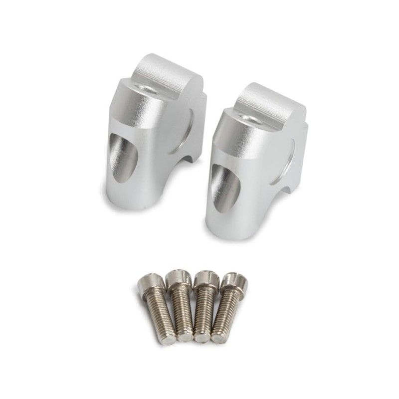 Mikinona 1 Pair 2 Anodized Motorcycle Handlebar Riser Clamp for