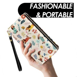 RTTLALUO Womens Wallet, Dachshund Wristlet Wallet For Women, Aesthetic Dachshund Card Holder Purse, Birthday Christmas Graduation Gifts For Women, Office Daily Purse