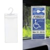 Wogomz Car Handicap Placard Holder, Ultra Transparent Disabled Parking Permit