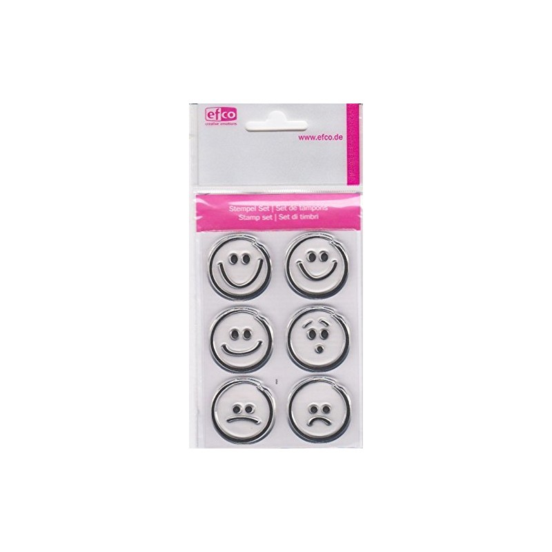 EFCO Clear Smiley Face Stamp – A7/74 x 105 mm,