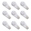 SYBL 20PCS White Powerful Concrete Hard Wall Drywall Picture Hooks