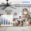 LSPMKE Ceiling Fans with Lights, 52 Inch Ceiling Fan with