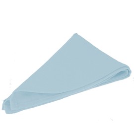 Elegant Napkins Set / 3 Fabric Napkins in Blue/Light Blue Square 45 cm x 45 cm - Table Cloths / Mouth Cloth / Sky Blue
