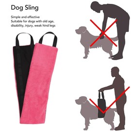 Dog Sling, Oxford Cloth Pet Assist Belt for Dogs Hind Leg Support for Elderly Handicapped Dogs