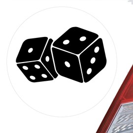 Huuraa Sticker Cube Dice Sticker 10 cm with Motif for All Meiern Fans Gift Idea for Friends and Family