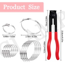 VBGURR CV Boot Clamp Pliers Carbon Steel CV Boot Tool Adjustable CV Joint Boot Clamp Pliers Universal CV Axle Boot Repair Kit for Most Vehicles