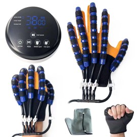 Sayorg Rehabilitation robot gloves, stroke rehabilitation equipment with USB charging function, hand grinder for treatment (Right hand S)