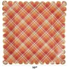 C.R. Gibson TW12-25237 Harvest Plaid Disposable Thanksgiving Paper Dinner Plate