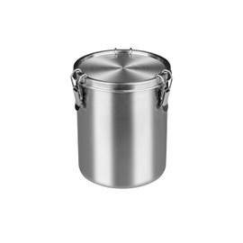 Tanjiae Stainless Steel Coffee Canister | 100% Airtight Metal Food Storage Container with Lid Sealed - Keep Coffee Beans, Sugar, Tea Fresh for Months (56 fl oz)