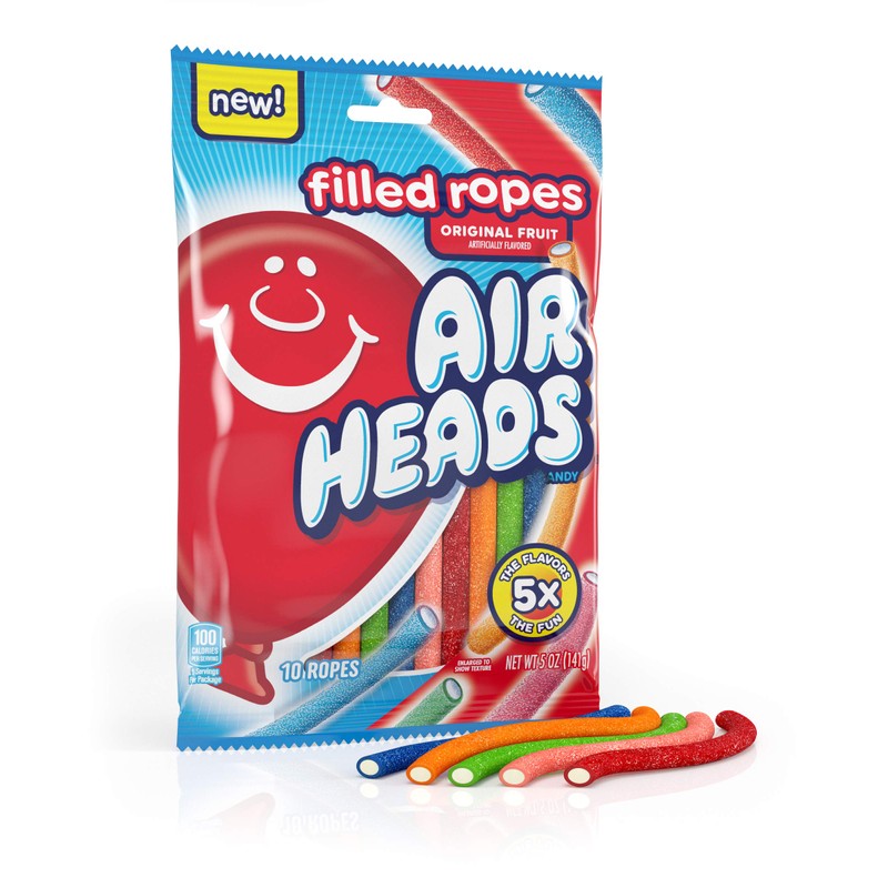 Airheads Filled Gummy Rope, 5 Oz(10 Ropes - 5 Flavors)