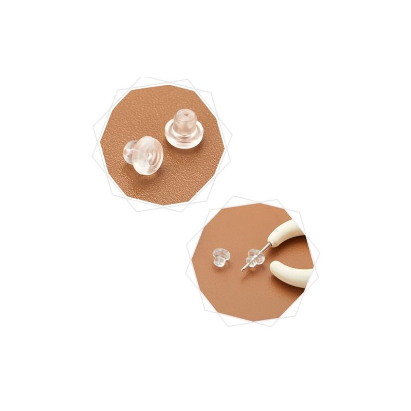 Respaldos de Silicona para Aretes 600 Piezas