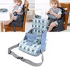 Toddler Booster Seat Portable Foldable Polyester Fibre Increasing Booster Cushion