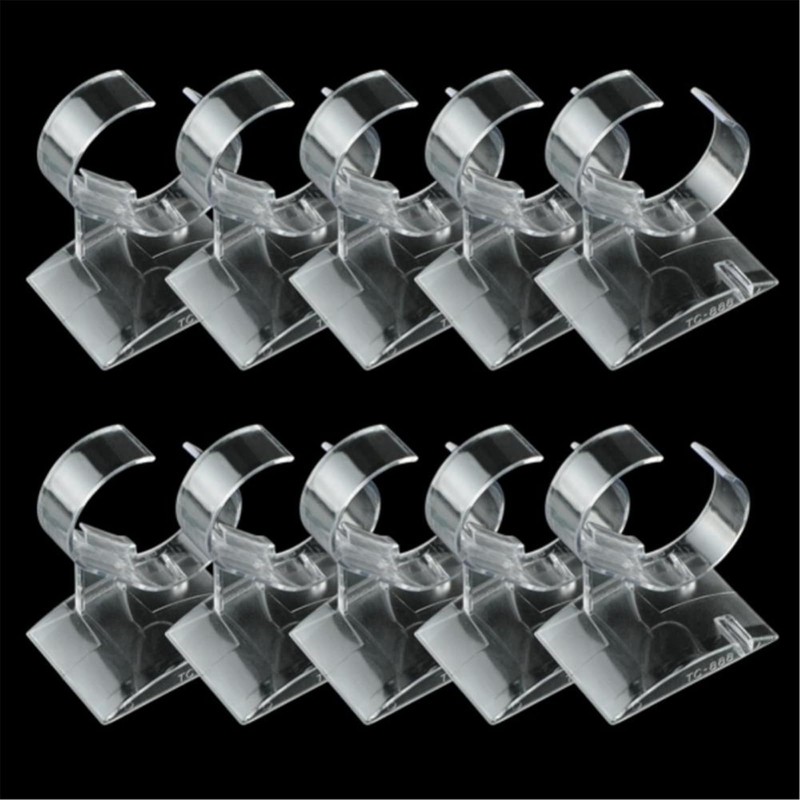 Hattba Multipurpose C Shape Clear Watch Storage Stand Jewelry Organizers