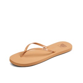Reef Women's Bliss Nights Flip-Flop, Natural Patent, 5