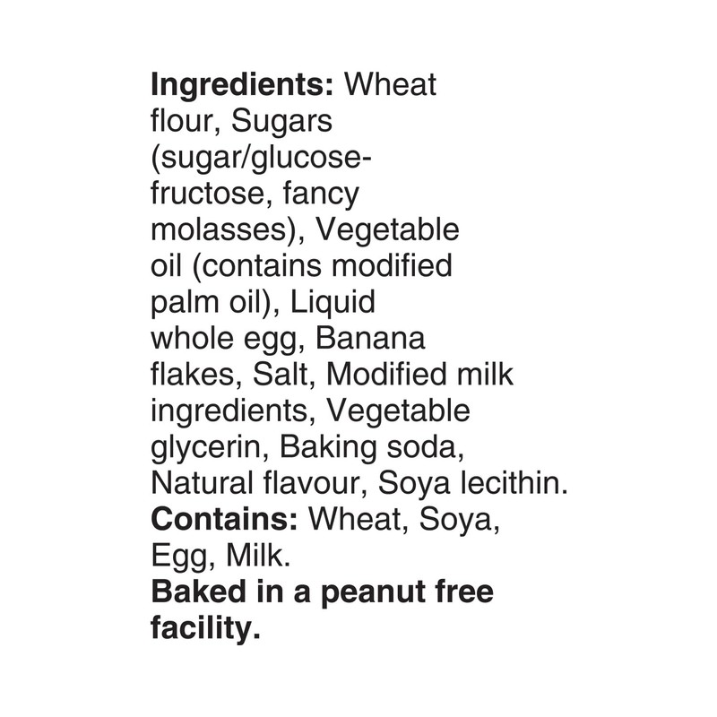 Dare Bear Paws Banana Bread Soft Snack Cookies 240g