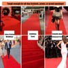 Red Carpet Runner for Party, 3 x 30 Ft, Roll-Packed